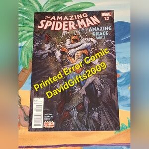2016 Printed Error Marvel Comics The Amazing Spider-man #1.2 Cuba Puerto Rico?